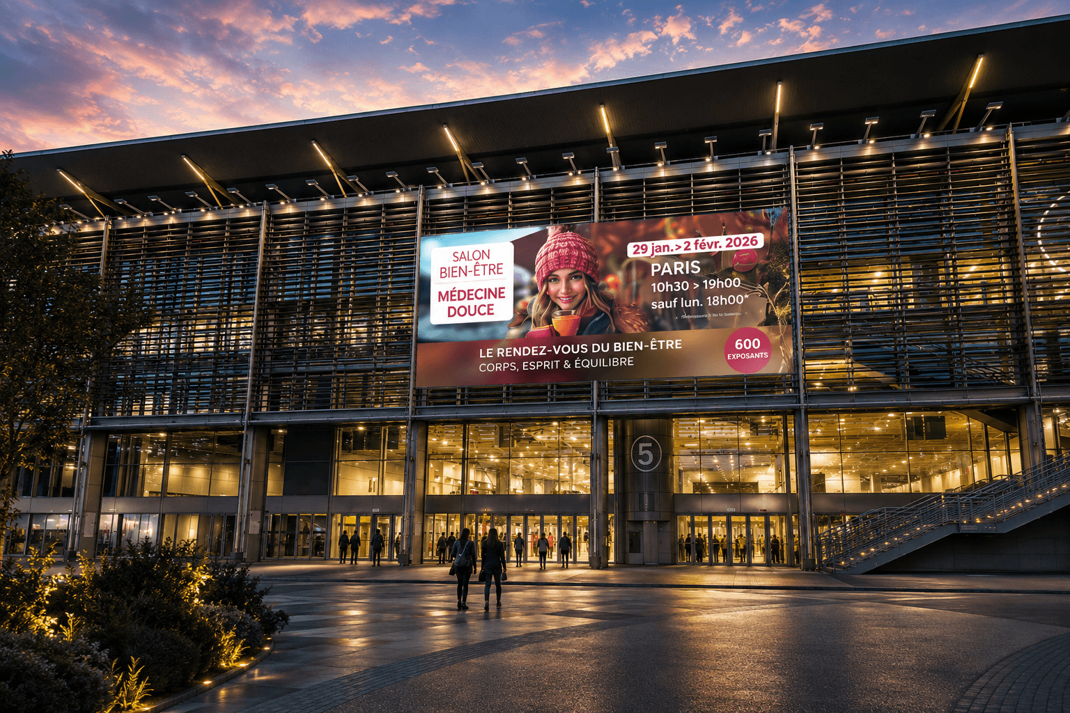 Paris Expo Porte de Versailles à l'ouverture du Salon Bien-Être & Médecine Douce 2026